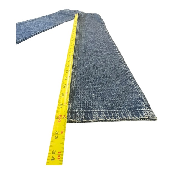 N.W.O.T Zara Beaded Denim Jeans Shiny Blue Women’s Size 8 - Picture 6 of 10